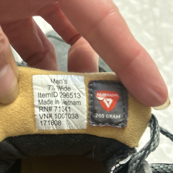 L.L.Bean Tek 2.5 200G Primaloft Snow Sneakers Waterproof Gray Black Men’s 7.5 W